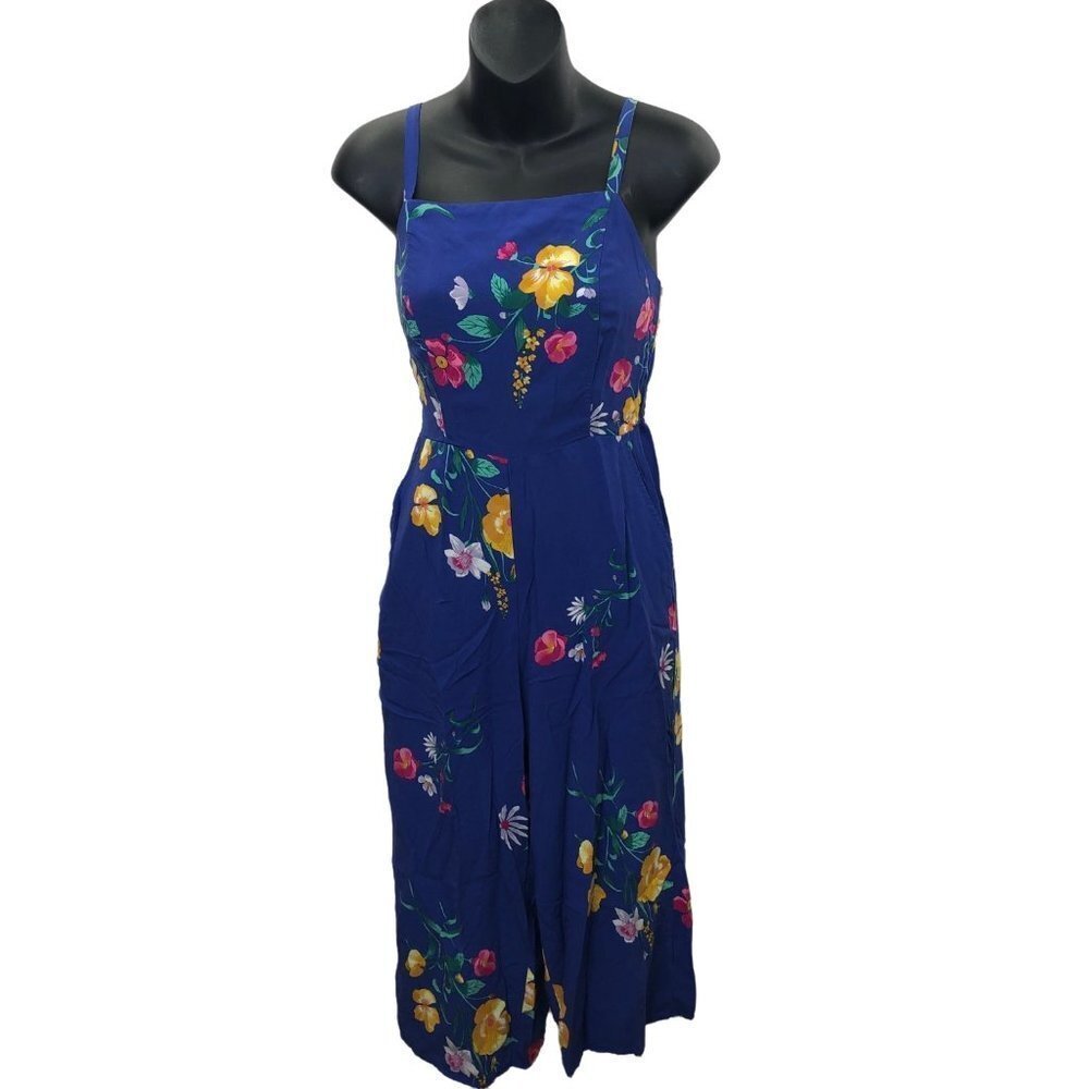 OLD NAVY FLORAL ADJUSTABLE STRAP ROMPER DRESS SIZE SM